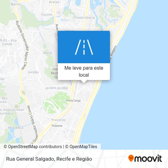 Rua General Salgado mapa