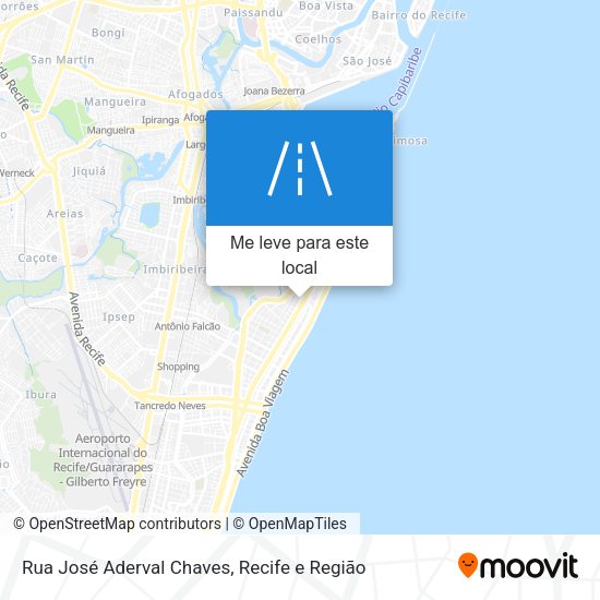 Rua José Aderval Chaves mapa