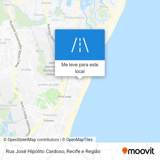Rua José Hipólito Cardoso mapa
