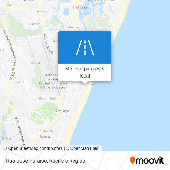 Rua José Paraíso mapa