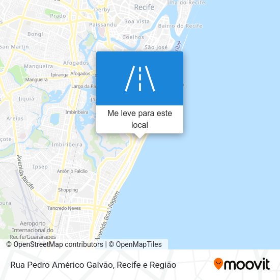 Rua Pedro Américo Galvão mapa