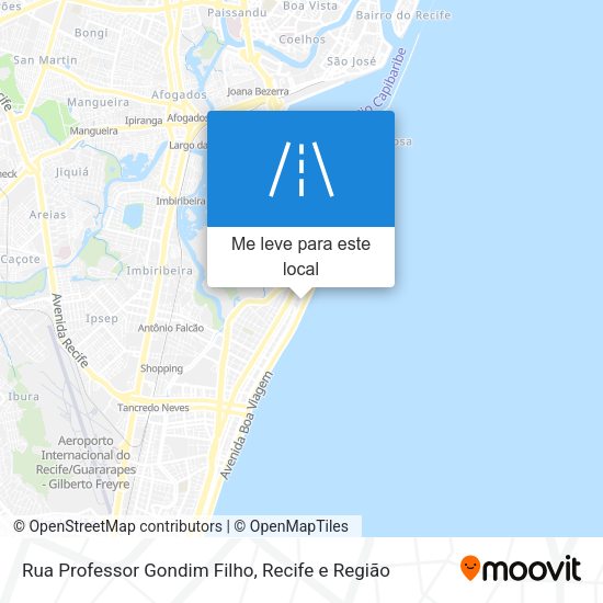 Rua Professor Gondim Filho mapa