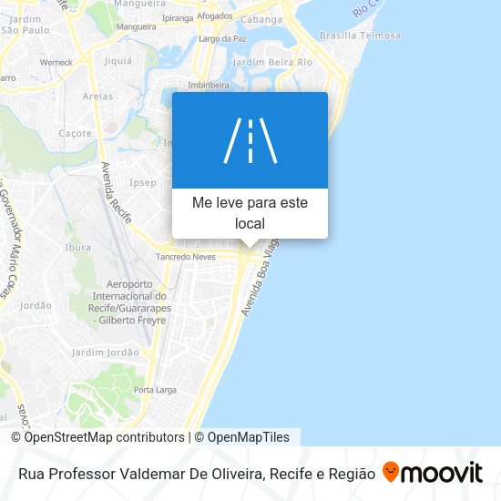 Rua Professor Valdemar De Oliveira mapa