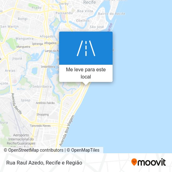 Rua Raul Azedo mapa