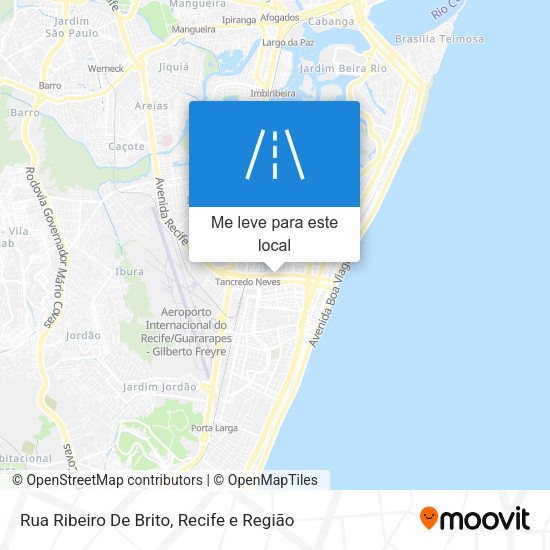 Rua Ribeiro De Brito mapa