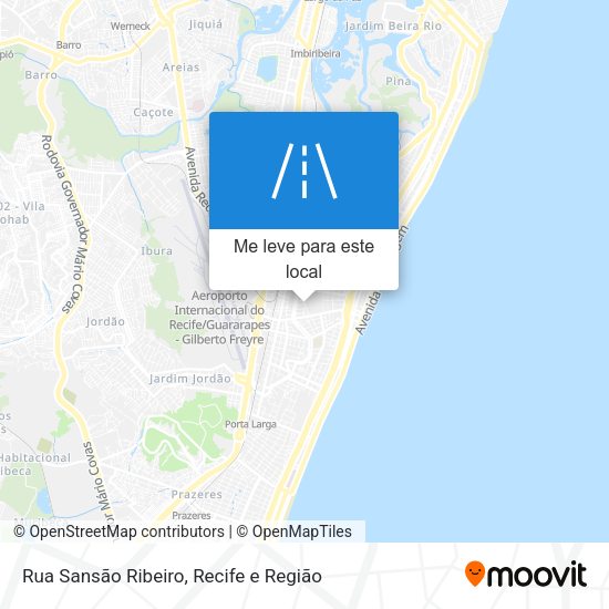 Rua Sansão Ribeiro mapa