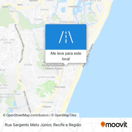 Rua Sargento Melo Júnior mapa