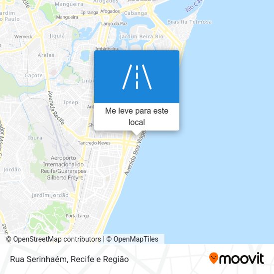 Rua Serinhaém mapa