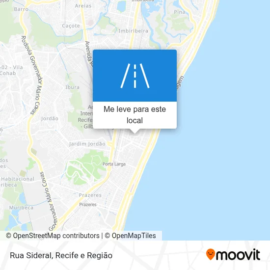 Rua Sideral mapa