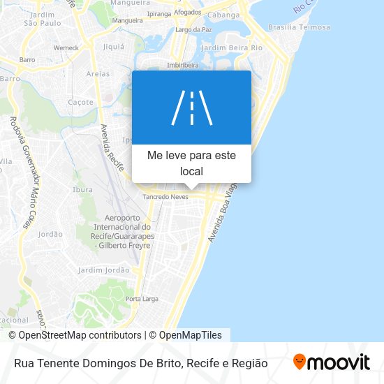 Rua Tenente Domingos De Brito mapa