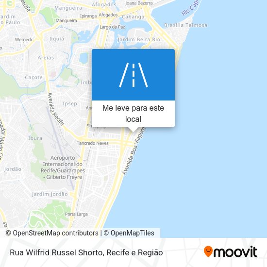 Rua Wilfrid Russel Shorto mapa