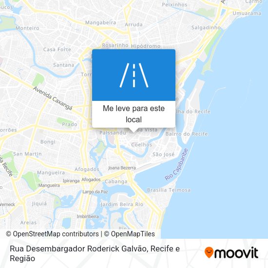 Rua Desembargador Roderick Galvão mapa