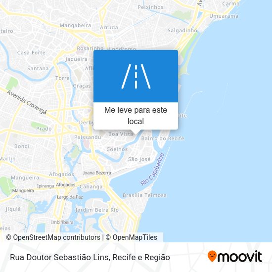 Rua Doutor Sebastião Lins mapa
