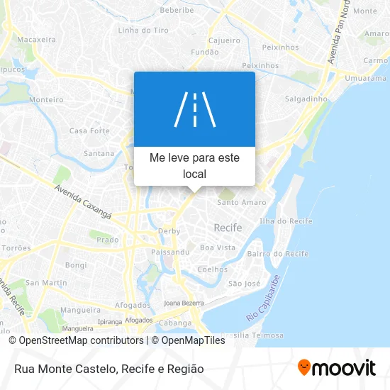Rua Monte Castelo mapa
