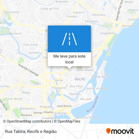 Rua Tabira mapa