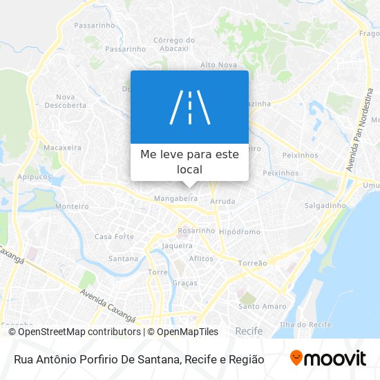 Rua Antônio Porfirio De Santana mapa