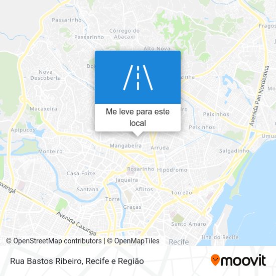 Rua Bastos Ribeiro mapa