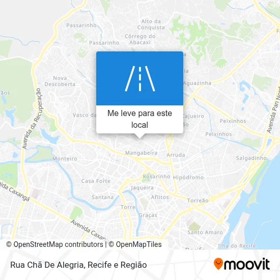 Rua Chã De Alegria mapa