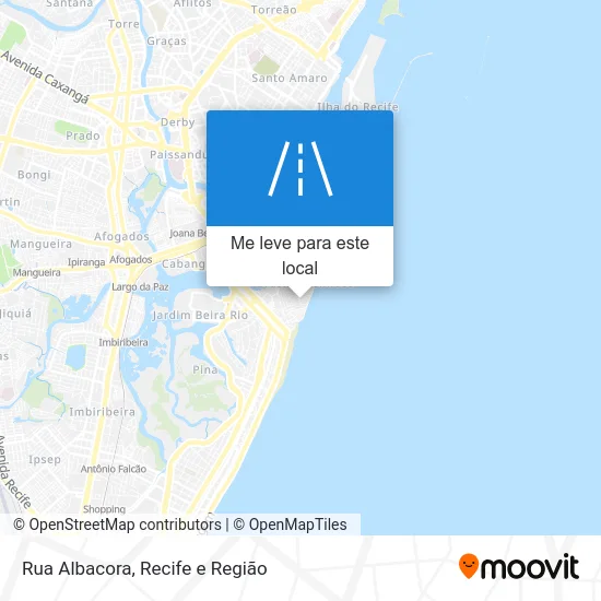 Rua Albacora mapa