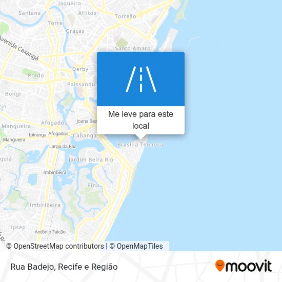 Rua Badejo mapa
