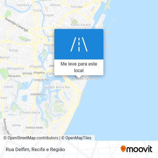 Rua Delfim mapa