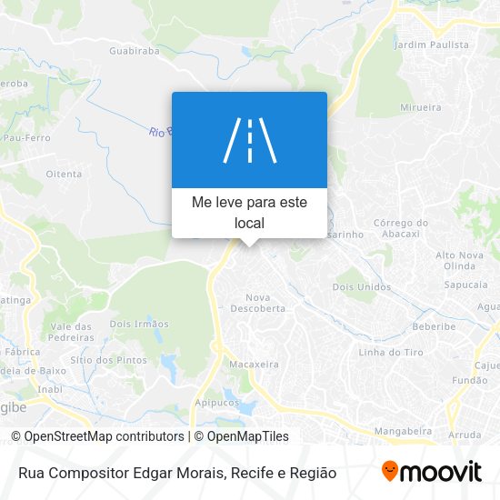 Rua Compositor Edgar Morais mapa