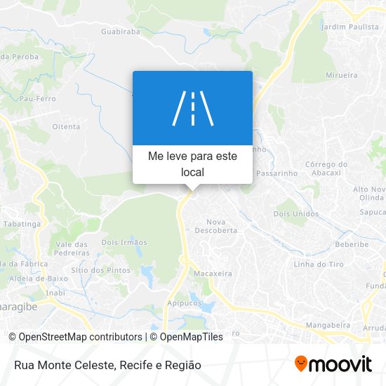 Rua Monte Celeste mapa