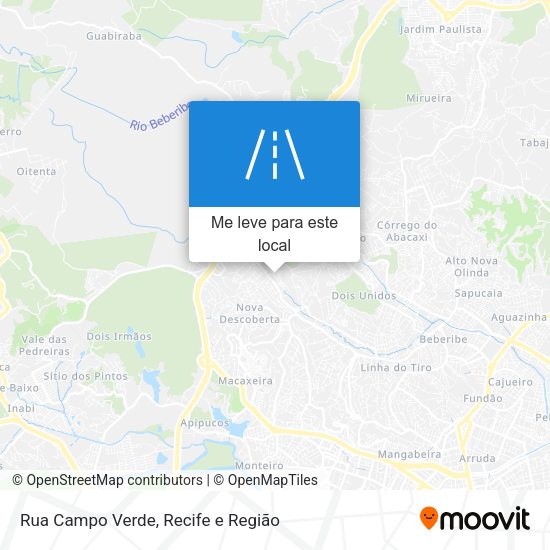 Rua Campo Verde mapa
