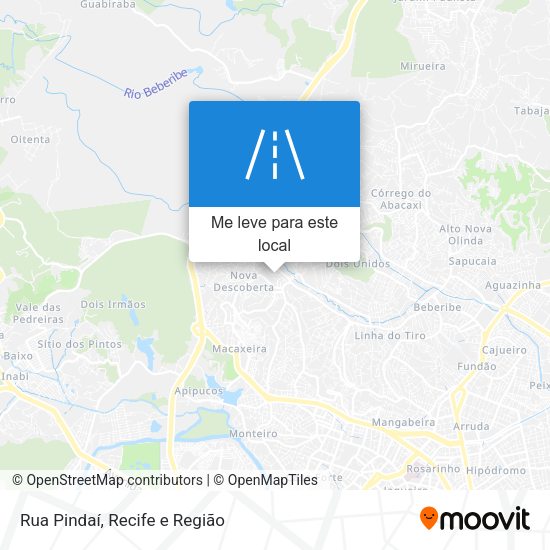 Rua Pindaí mapa
