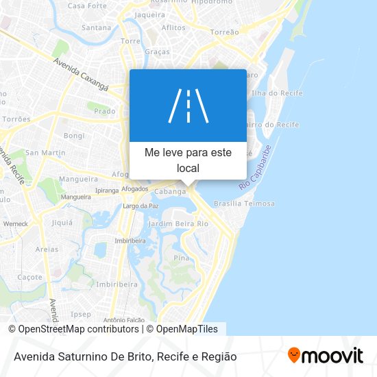Avenida Saturnino De Brito mapa