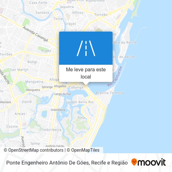 Ponte Engenheiro Antônio De Góes mapa