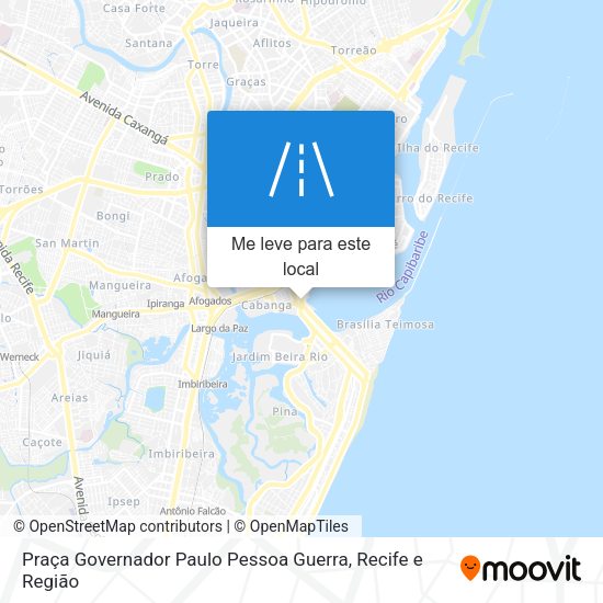 Praça Governador Paulo Pessoa Guerra mapa