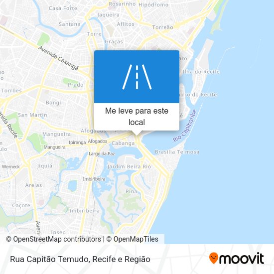 Rua Capitão Temudo mapa