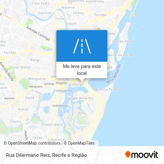 Rua Dilermano Reis mapa