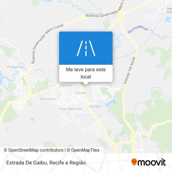 Estrada De Gaibu mapa