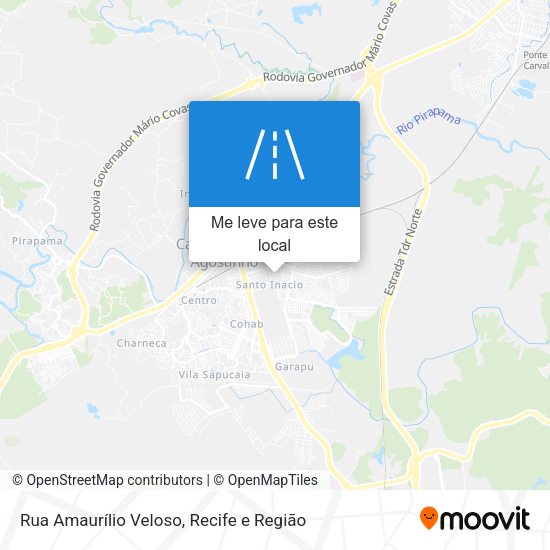 Rua Amaurílio Veloso mapa