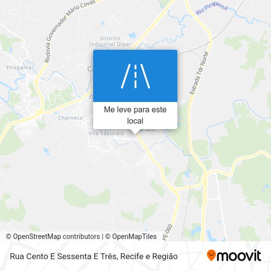 Rua Cento E Sessenta E Três mapa