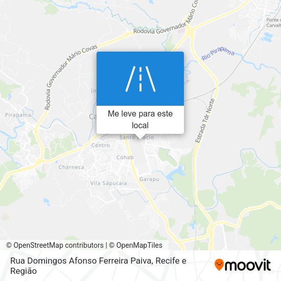 Rua Domingos Afonso Ferreira Paiva mapa