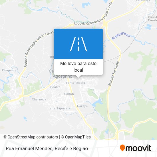 Rua Emanuel Mendes mapa