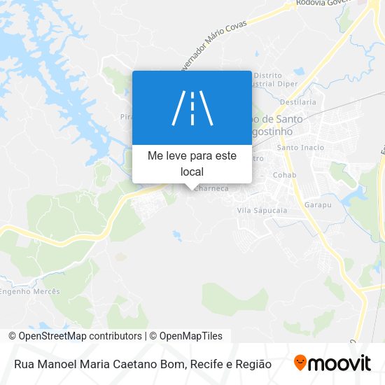 Rua Manoel Maria Caetano Bom mapa