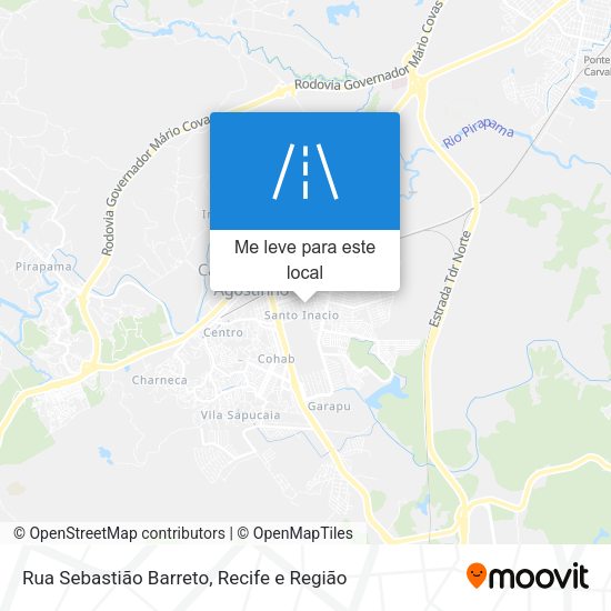 Rua Sebastião Barreto mapa