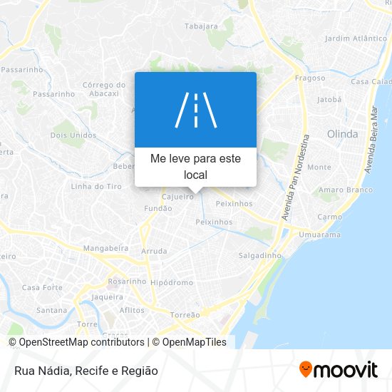 Rua Nádia mapa