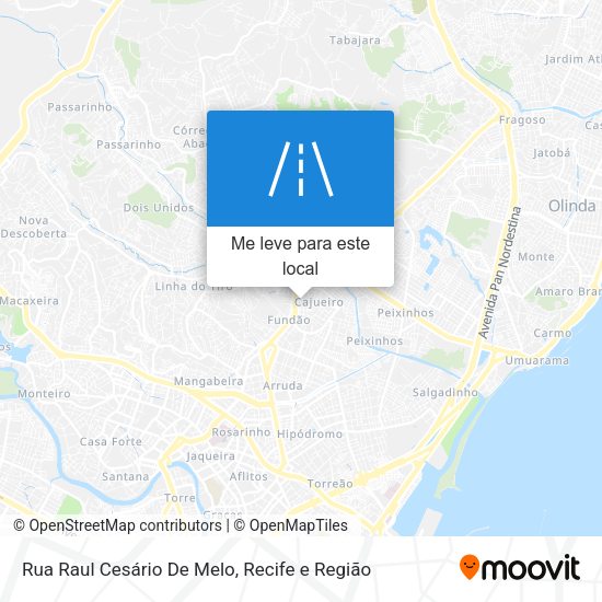 Rua Raul Cesário De Melo mapa