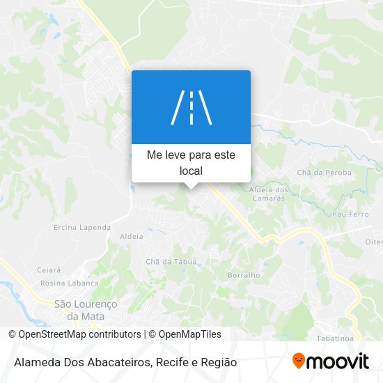 Alameda Dos Abacateiros mapa