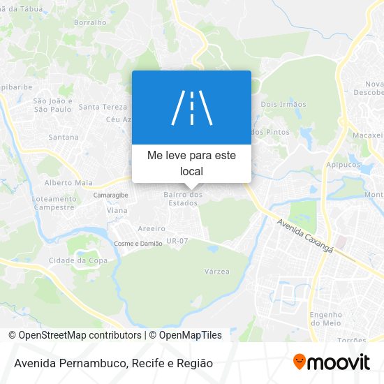 Avenida Pernambuco mapa