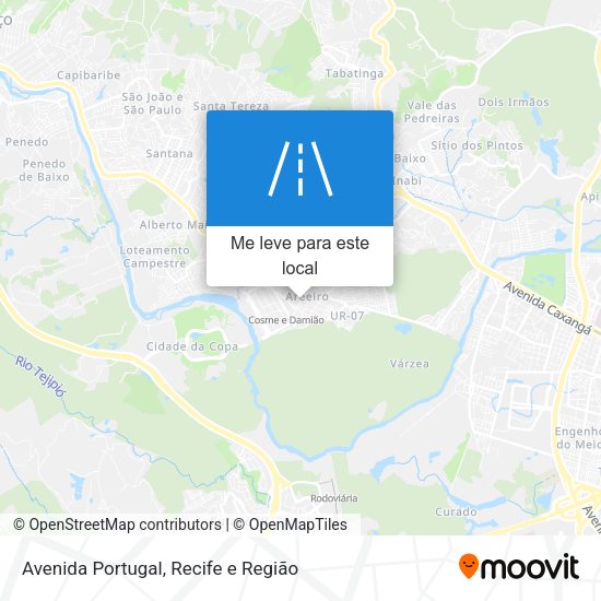 Avenida Portugal mapa