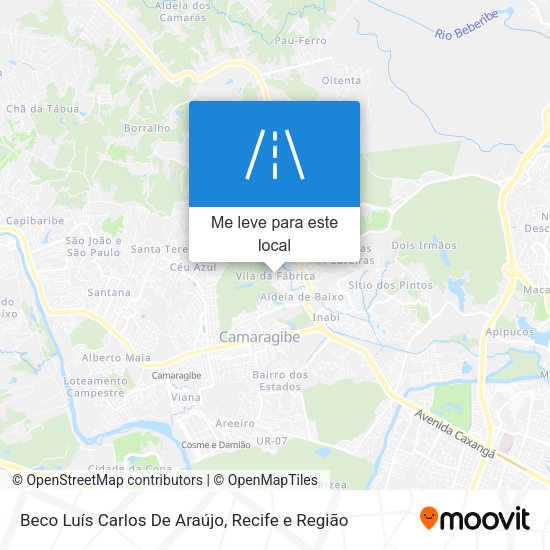 Beco Luís Carlos De Araújo mapa