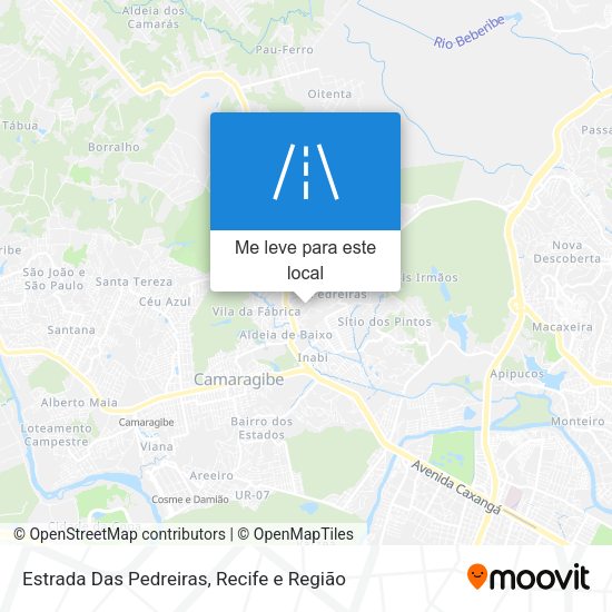 Estrada Das Pedreiras mapa