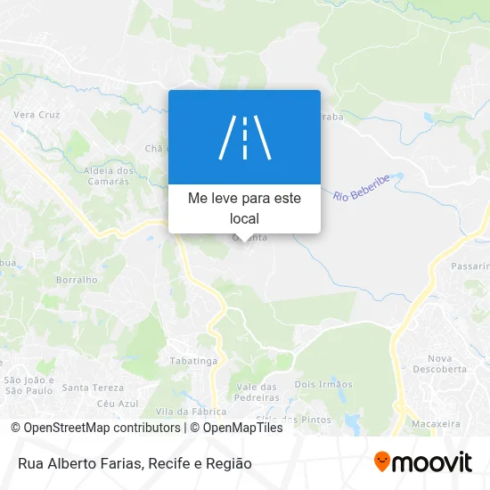 Rua Alberto Farias mapa
