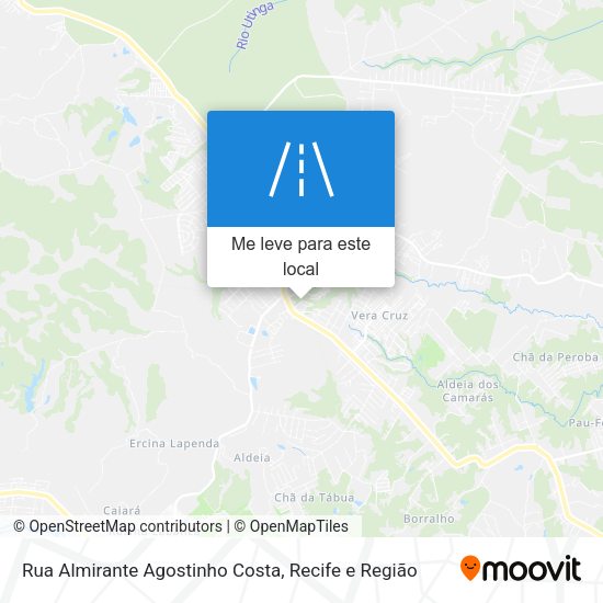Rua Almirante Agostinho Costa mapa